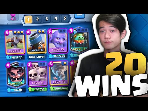 ✅ 20 WIN CHALLENGE w/ X-bow Mortar Deck!