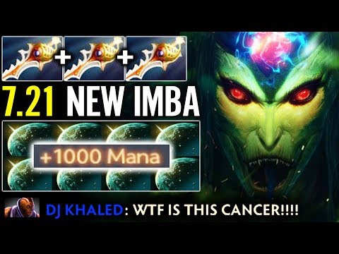 OMG NEW RAIDBOSS Ideal Carrry for 7.21 Update +1000 Mana EPIC Medusa Carry Comeback Dota 2