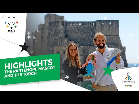 The presentation of the Partenope mascot  and the Torch of the 30th Summer Universiade Napoli 2019