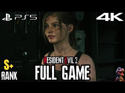 Resident Evil 2 Remake Claire A S+ Rank Full Game Walkthrough | PS5 4K 60FPS Gameplay No Commentary