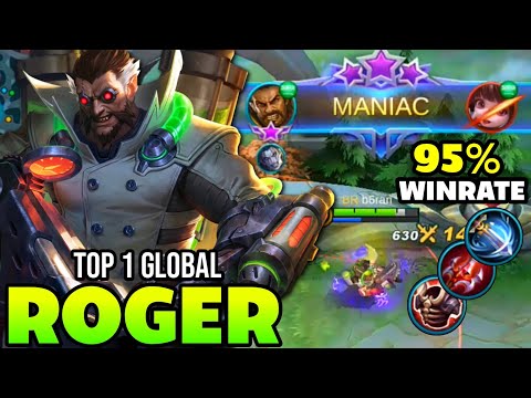 ROGER BEST BUILD IN 2021 | TOP 1 GLOBAL ROGER | 95% WIN RATE - MOBILE LEGENDS