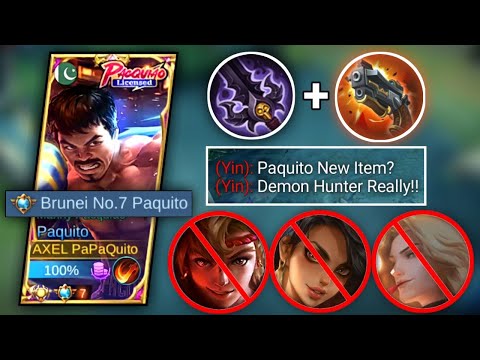 USE THIS TWO ITEMS COMBO TO DESTROY STRONG PAQUITO COUNTERS | TOP SUPREME PAQUITO | MLBB