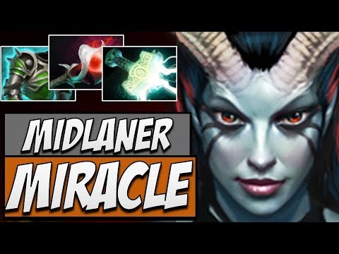 Liquid.Miracle Queen of Pain - 7890 MMR | Dota 2 Gameplay 7.14