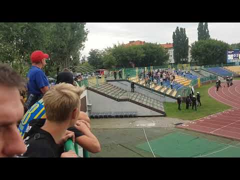 Elana Toruń - Olimpia Elbląg - kibice - ZADYMA / PROWOKACJA ! (10.08.2019)