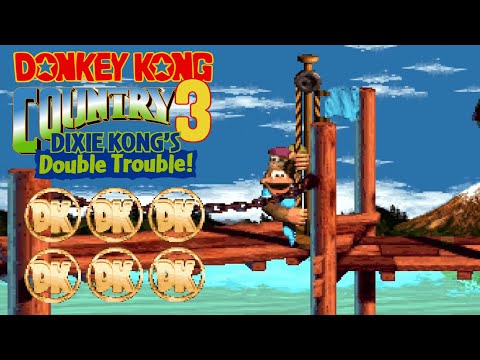 Donkey Kong Country 3: Dixie Kong's Double Trouble! - All DK Coin Locations