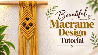 Macrame Design Tutorial | Macrame Design 2026 | Macrame Design for Beginners | DIY Macrame Design 
