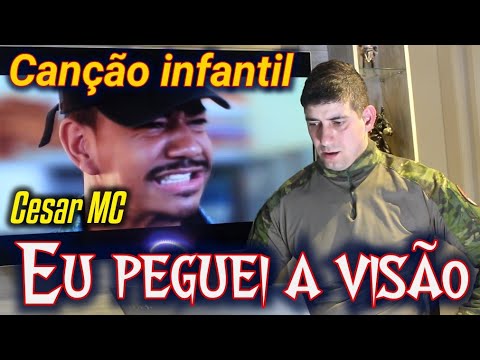 REACT DE UM POLICIAL - CANÇÃO INFANTIL - CESAR MC - EMOCIONANTE