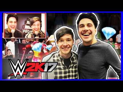 WWE 2K17 WITH DanTDM! feat. Markiplier & N60Sean vs. Five Nights at Freddy's | WWE 2K17 | [s4e10]