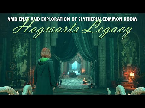 Exploring Slytherin dormitories (Hogwarts Legacy) (NO HUD)