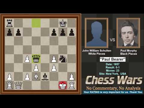 Paul Morphy VS John William Schulten 1857 - "Paul Bearer"