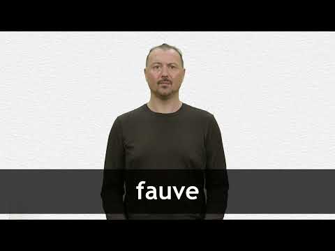 How to pronounce FAUVE in French