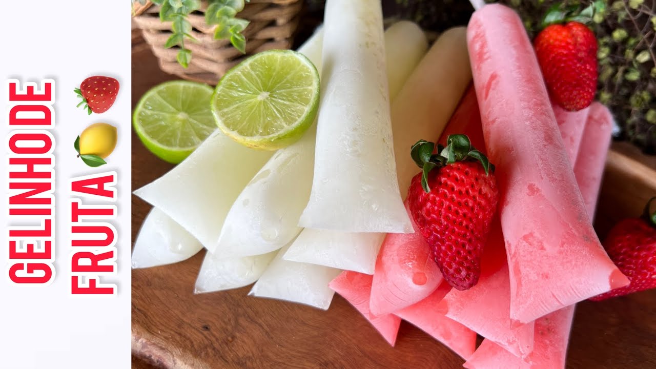 GELADINHO DE FRUTA 🍋🍓SEM LEITE SEM LEITE CONDENSADO ECONÔMICO E SUPER MACIO 😋