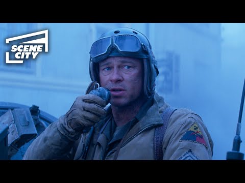 Fury: Taking Control of a German Town (Brad Pitt HD Clip)