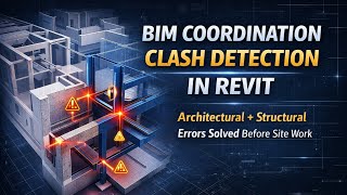 Architectural & Structural BIM Coordination in Revit | Clash Detection & Smart BIM Workflow