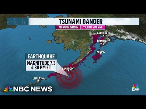 Tsunami warning downgraded to advisory for parts of Alaska after earthquake off coast