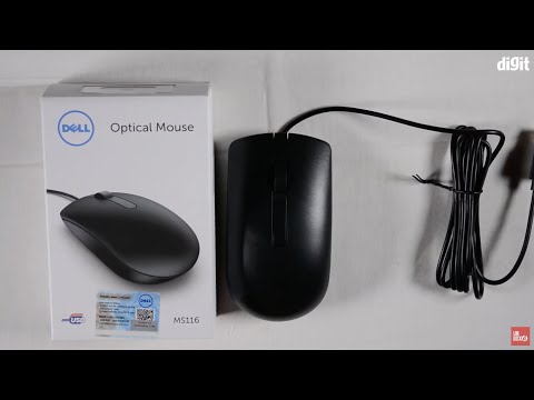Dell ms116 usb wired optical mouse