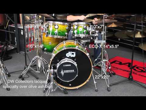 DW Collectors Exotic lacquer specialty over olive ash burl