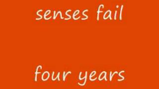 senses fail- four years