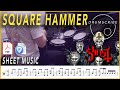 Square Hammer - Ghost | Drum Sheet Music Play-Along | DRUMSCRIBE