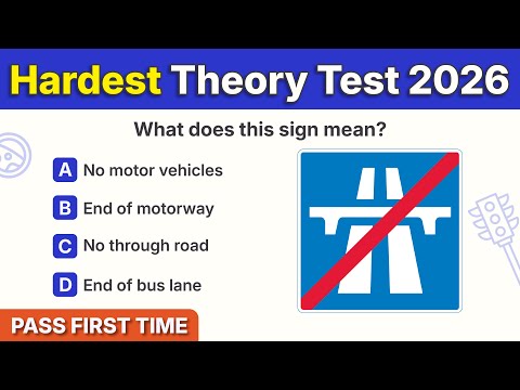 Theory Test 2026 UK | HARDEST Official DVSA Styled Questions (Updated!) | PASS FIRST TIME