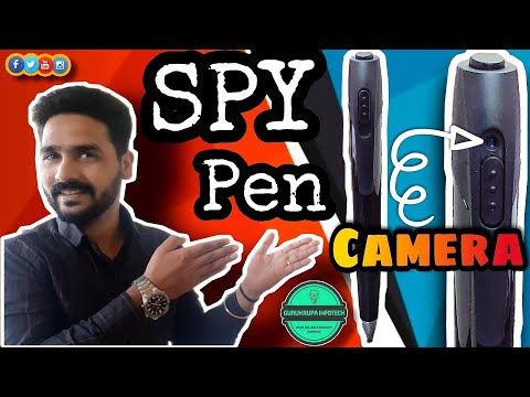 Black spy pen camera, for security, ccd