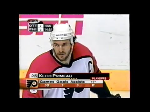 Ottawa Senators at Philadelphia Flyers (Game 6) - May 5, 2003 - Radek Bonk, Martin Havlet