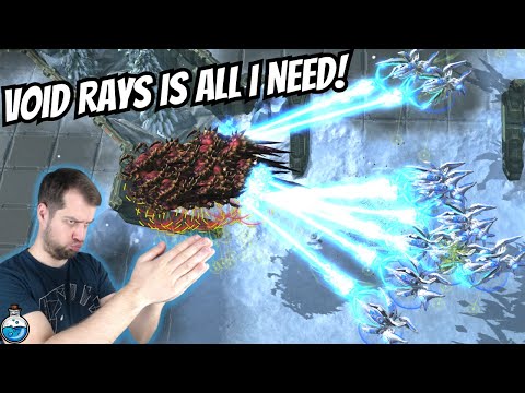 Mass Corruptor (+Viper and queens) vs Mass Voids! | Void Ray Disruptor #2 StarCraft 2