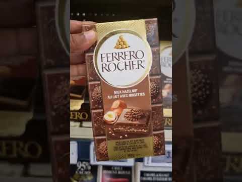 Ferrero Rocher Milk Hazelnut Chocolate Bar #shorts #ferrerorocher
