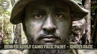 How To Apply Camo Face Paint - Ghost Face - Starfish Method
