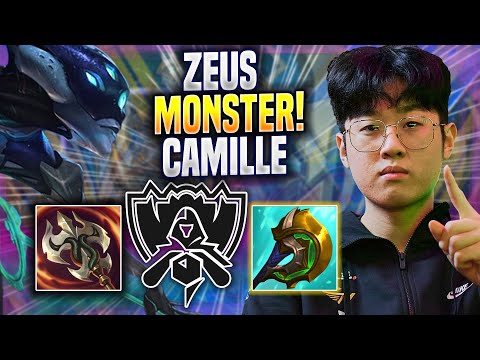 ZEUS IS A MONSTER WITH CAMILLE! - T1 Zeus Plays Camille TOP vs Aatrox! | Bootcamp 2022