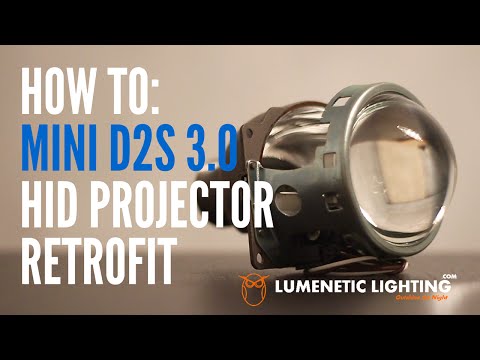 How to Mini D2S 3.0 Projectors DIY H4 9003 HID Install - 2002 Honda CRV lumeneticlighting.com
