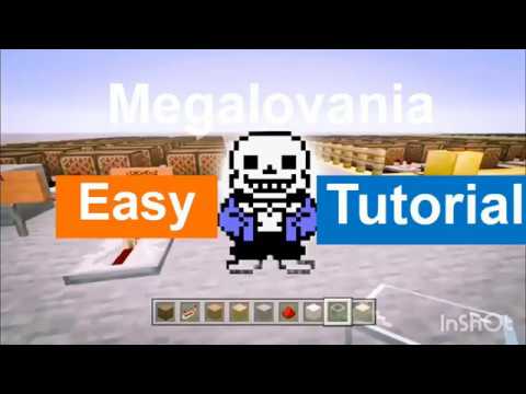 How to make Megalovania FULL tutorial Minecraft noteblocks
