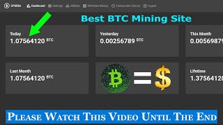 Bitcoin Mining-Investitionsplattform
