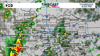 Thursday rain timeline