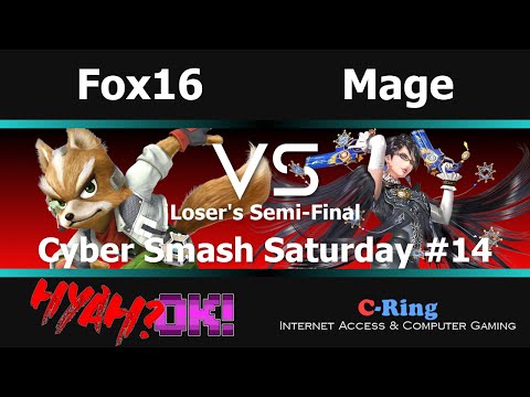 Cyber Smash Saturday #014 (Loser's) | Fox16 VS. MageOfSymphonia