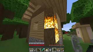 Nice guy returns villager to his village + extinguishes the fires