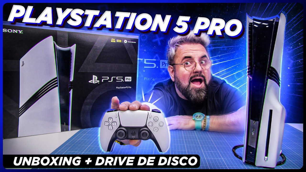 PS5 Pro: Instalando Drive de Disco e Suporte Vertical