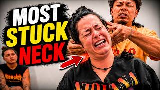 **MOST STUCK NECK** IVE EVER SEEN! 😱 | CRAZY Chiropractic Reaction | Neck Pain Relief | Dr Tubio