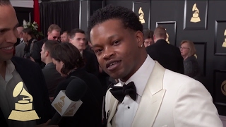 BJ The Chicago Kid | Red Carpet | 59th GRAMMYs