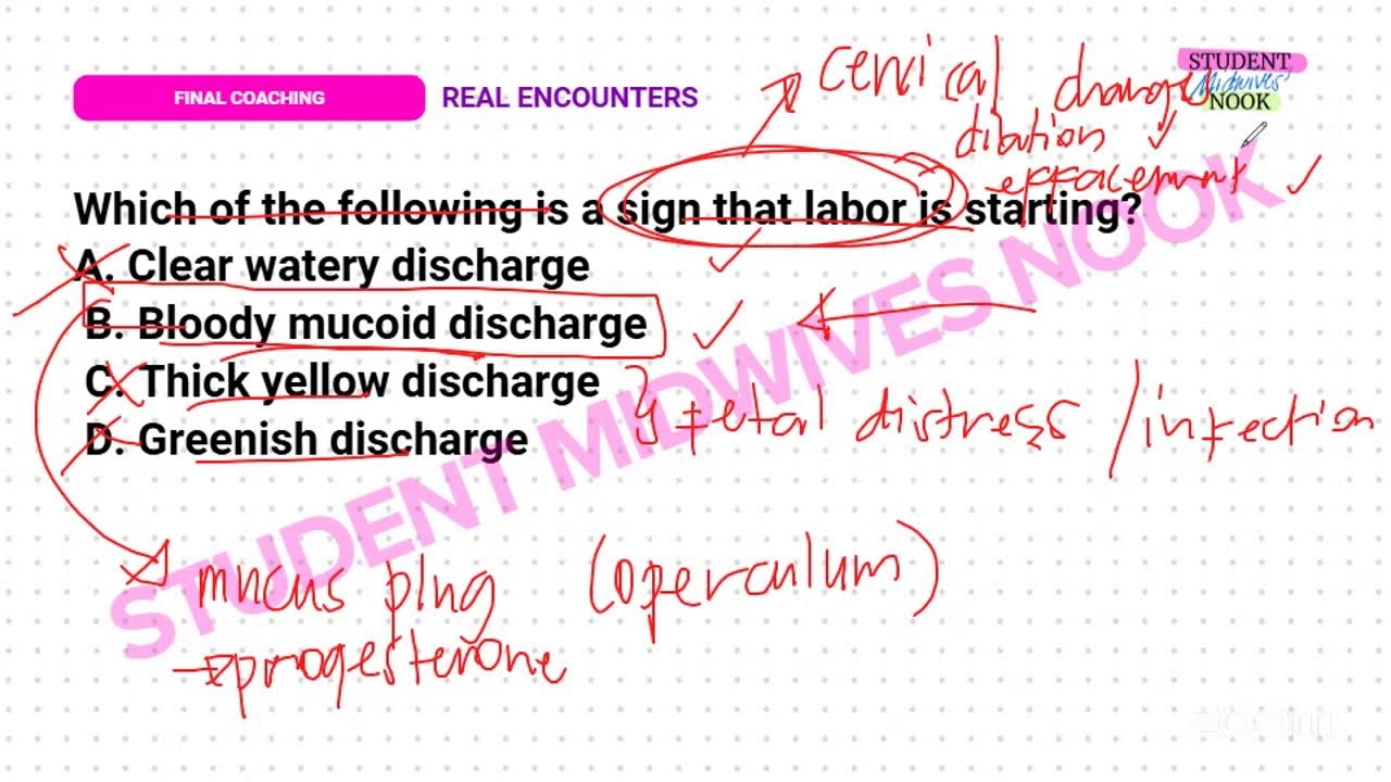 REAL ENCOUNTERS Part 2 - Midwifery Licesnure Examination