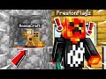 I Built a TINY SECRET HOUSE Inside MY FRIENDS HOUSE in MINECRAFT!