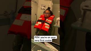 How were you on your first cruise? 😂 #cruise #shorts #cruiseship #lifevest