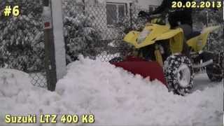 preview picture of video '#6 Quad odśnieżanie + Łańcuchy 2013 Snow Plowing Suzuki LTZ 400 K8 DZR'