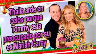 Aseguran Thalia esta celosa de la relacion entre Tommy Motola y Mariah Carey