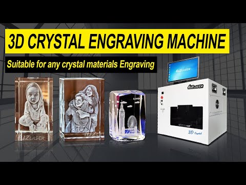 Crystal Glass Inside 3D Crystal Laser Engraving Machine #3dcrystalengraving #3dcrystal