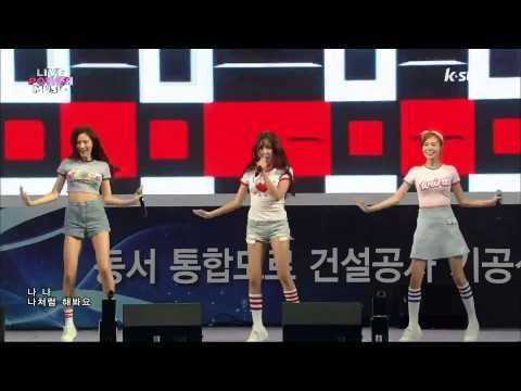 무려 9년전! 150818 라이브 파워 뮤직 : 오렌지 캬라멜(orange caramel) - 나처럼 해봐요(my copycat)