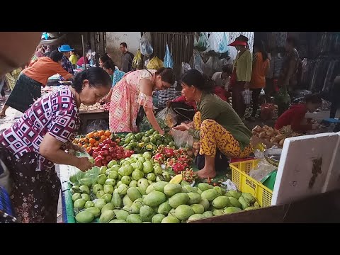 Steung Meanchey Market - Natural Life In Market - Best Street Food Tour Part 2