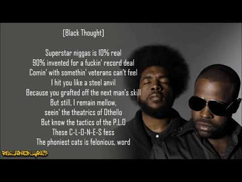 The Roots - Clones ft. Dice Raw & M.A.R.S. (Lyrics)