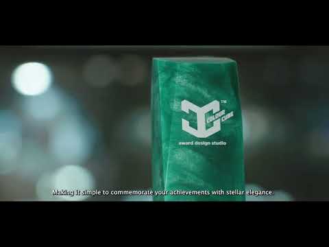 What is ColourCube Galaxy series customized trophy?