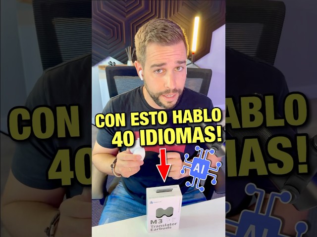 Vídeo relacionado con Dopsyesn Auriculares Traductores con IA,Auriculares Traductores con IA | Inalámbricos con Pantalla Táctil Cancelación de Ruido para Viajes Negocios Gimnasio Estudio Trabajo